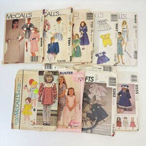 McCalls Lot of 9 Vintage Sewing Patterns 8555 7281 5282‎ 5667 8906 M4826 4735